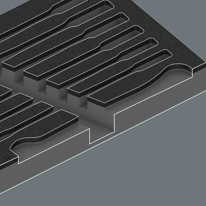 Actual product image Wera 9730 Foam insert 6000 Joker set 1 (19 mm, 12 mm, 14 mm, 16 mm, 10 mm, 18 mm, 17 mm, 11 mm, 15 mm, 8 mm, 13 mm)