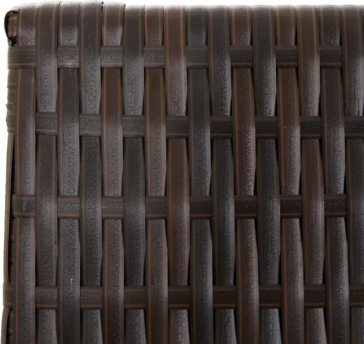 Produktbild vidaXL Paravent 4-tlg. Braun Poly Rattan,Farbe: Braun,Material: Poly