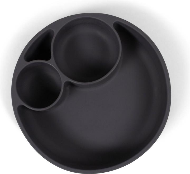 Produktbild Filibabba Esslernteller aus Silikon - Stone Grey