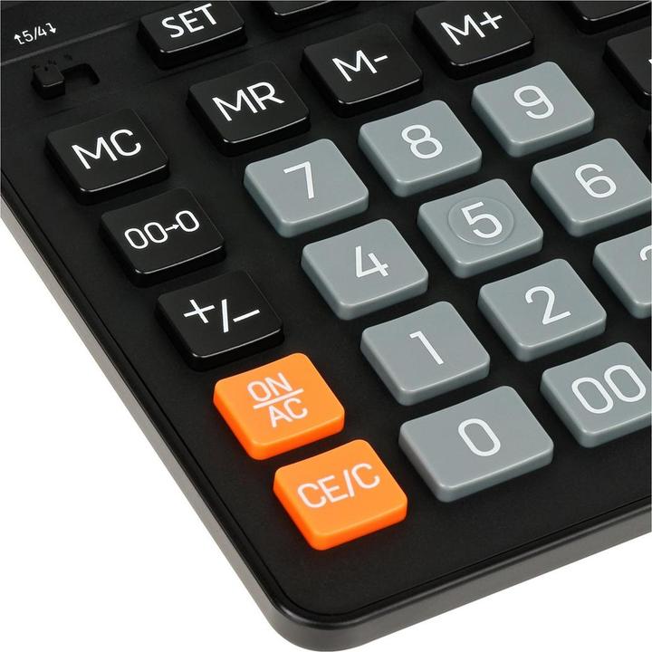 Actual product image Eleven Calculator SDC554S calculator black tabletop 14 places dual power supply (Battery operated, Solar panel)