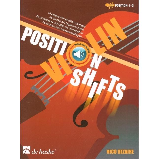 Thumbnail - Violin Position Shifts Violin Book & Audio-Online, Fachbücher von Nico Dezaire