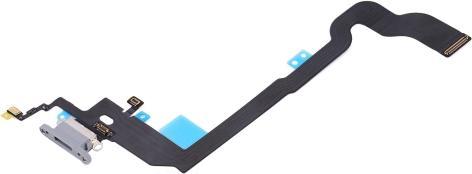 Produktbild OEM iPhone X Charging Microfone Flex Silver (Modul, Apple iPhone X)