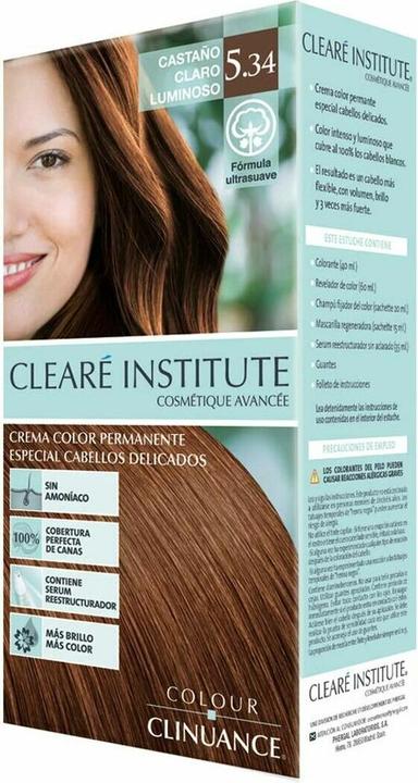 Clearé Institute Cleare Institute Coloracion 5 34 Castano Claro Luminoso Cabellos Delicados (Nº 5.34-castaño claro luminoso)