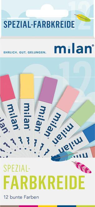 Image du produit Craie pour tableau noir multicolore (12x)