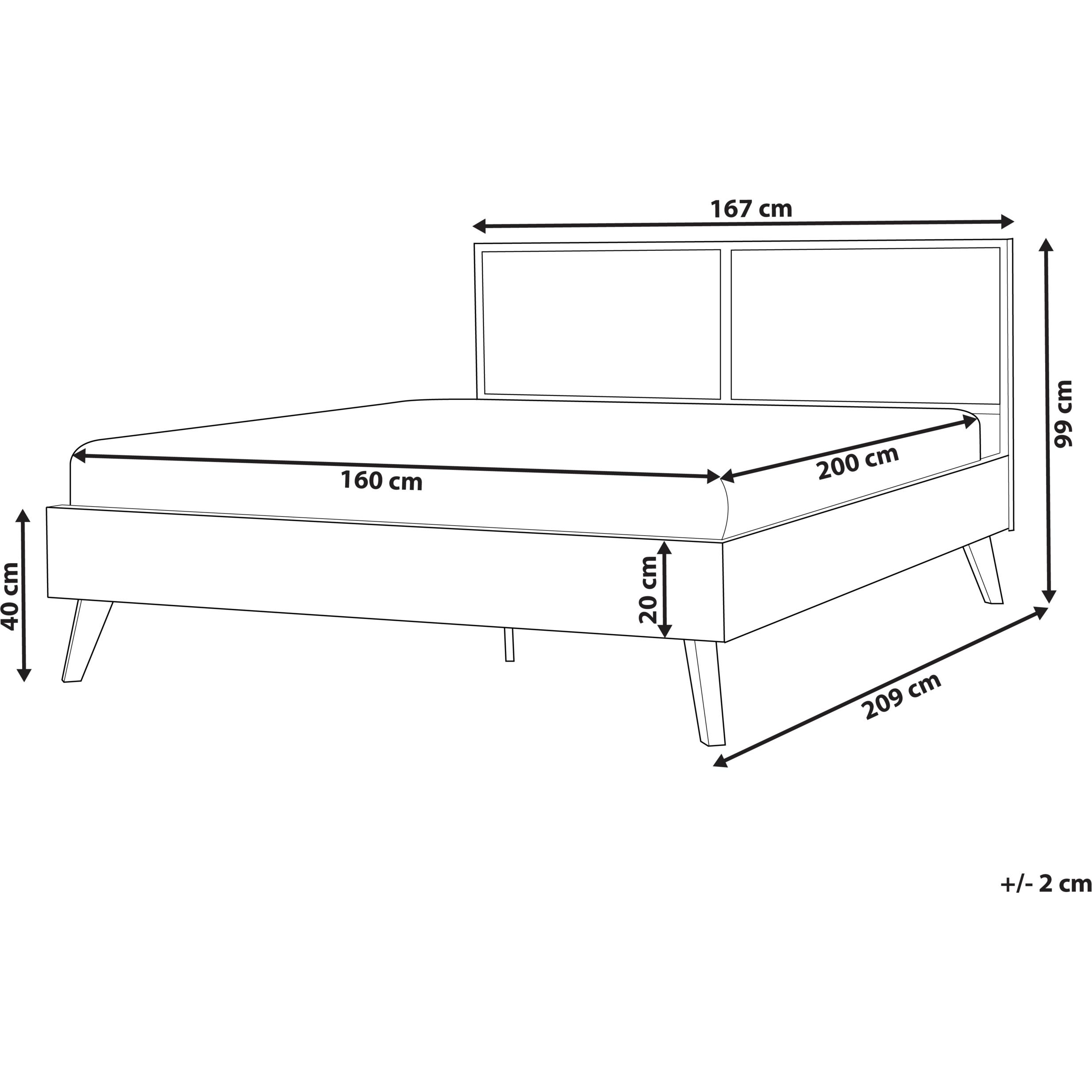 Thumbnail - Beliani, Bett, Monpazier (160 x 200 cm)