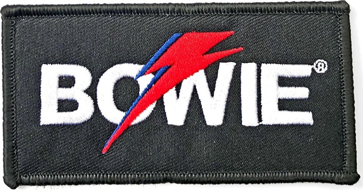 Produktbild David Bowie Schein Aufnäher zum Aufbügeln Logo