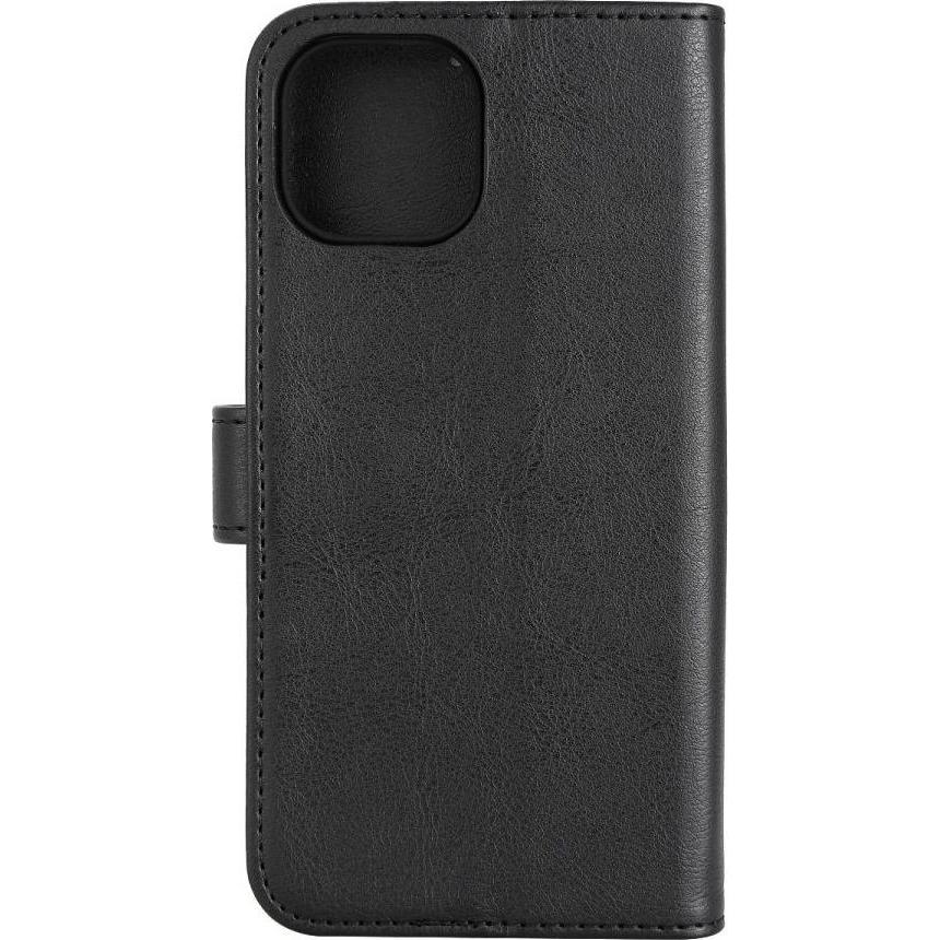 Radicover Radiation Protection Wallet Vegan Leather iPhone 14 Flipcover Black (Apple iPhone 13), Smartphone Hülle, Schwa...