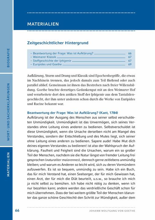 Produktbild Iphigenie auf Tauris (Deutsch, Johann Wolfgang von Goethe, 2020)