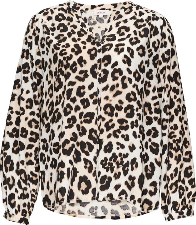 Immagine prodotto s.Oliver Bluse Viskose-Bluse mit Raffdetails und All-over-Print (46)