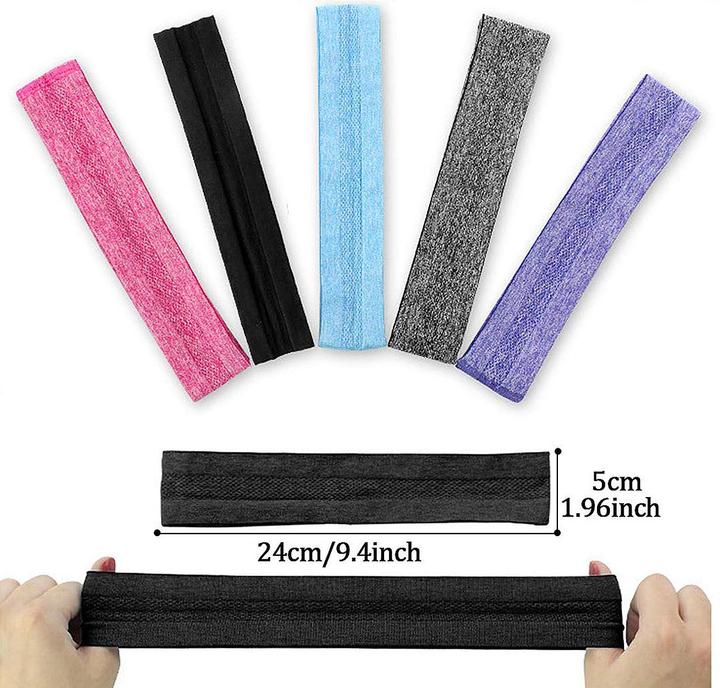 Image du produit Hurtel Bandeau élastique en tissu pour la course à pied fitness bleu