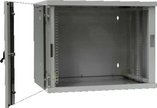 Actual product image Rittal Network wall case 9U 477x600x500 LANCase II/9 (9 RU, 19 inch rack)