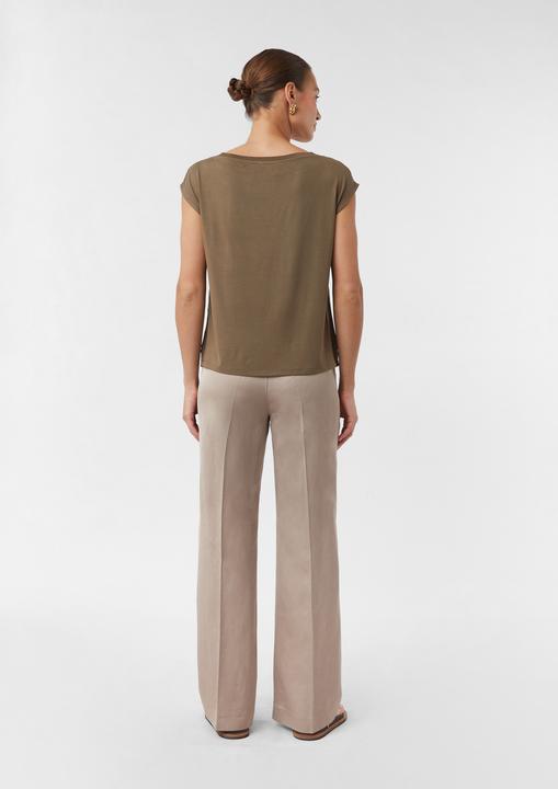 Produktbild Comma T-Shirt Shirt im Fabricmix mit überschnittenen Schultern (36)