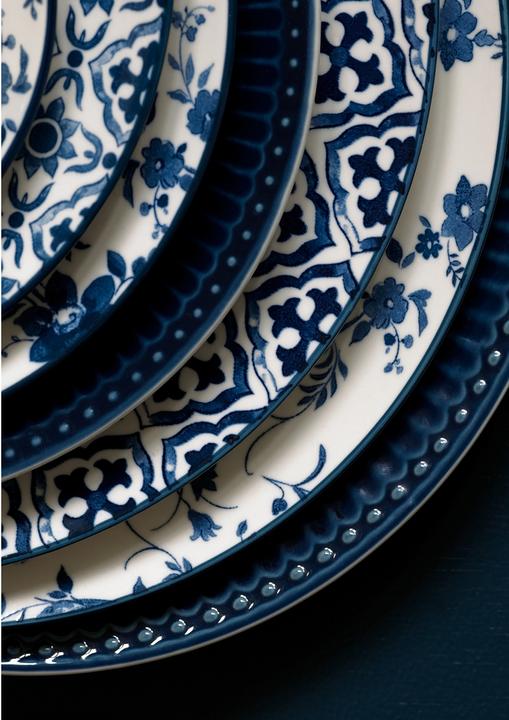 Immagine prodotto Greengate Piatto Alice blu scuro 25,6 cm (1 x, 25.60 cm)