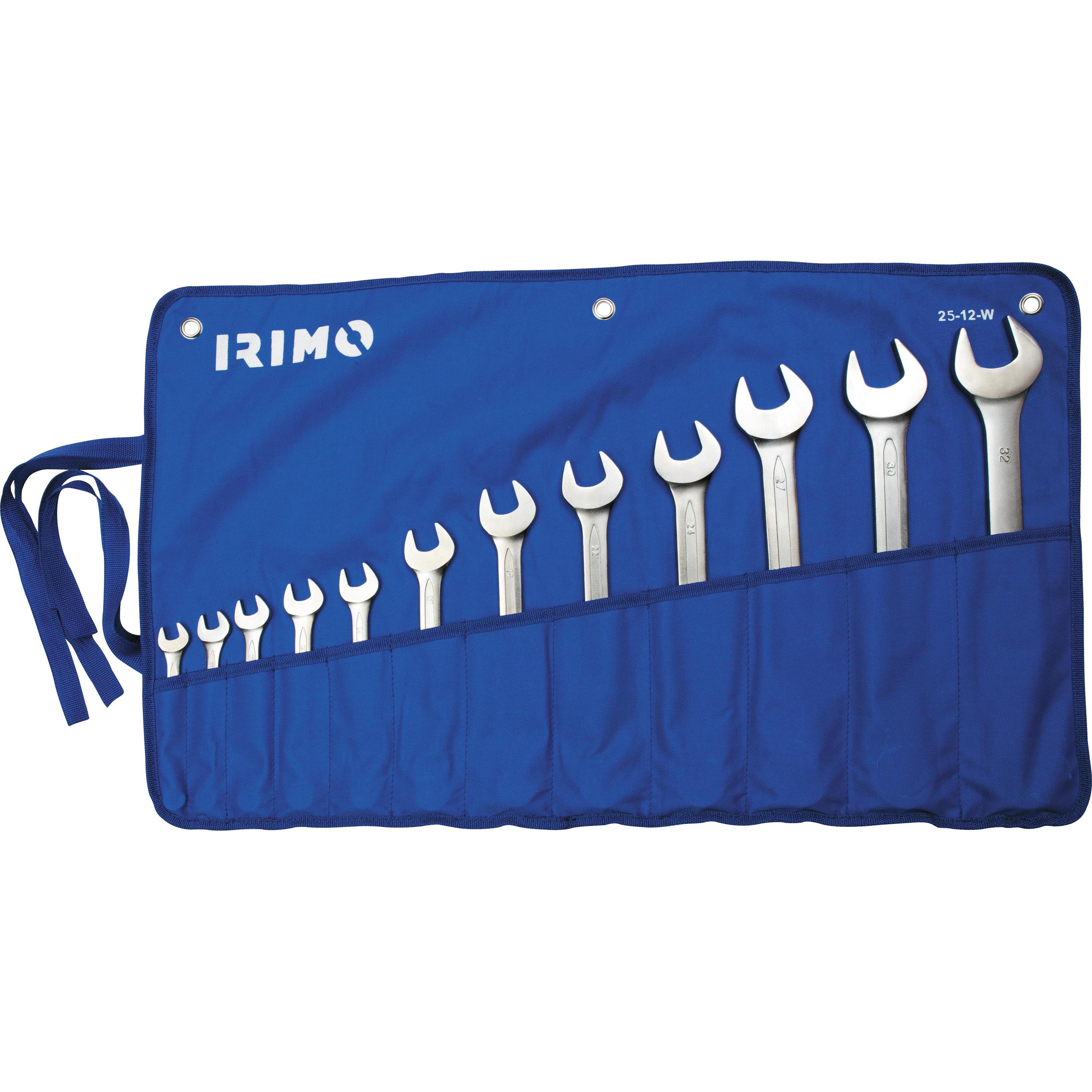 Thumbnail - Irimo, Schraubenschlüssel, ring-gaffelnøglesaet 12 dele i rullemappe 10-32 mm (32 mm, 18 mm, 11 mm, 12 mm, 20 mm, 19 mm,...
