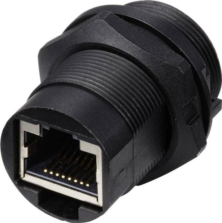 Image du produit Tru Components TC-E13T-FR6-PRB RJ45-Buchse auf Buchse für die Frontmontage IP67