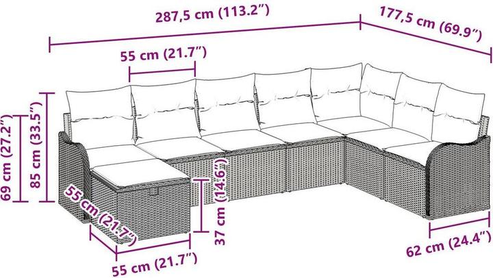 Produktbild vidaXL Miley