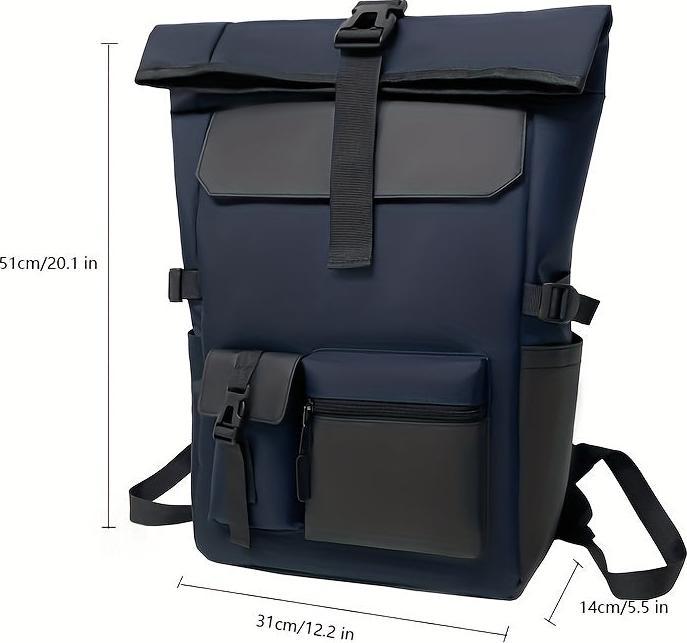 Image du produit Only-Bags.Store Sac à dos pour ordinateur portable de voyage pour hommes, décontracté, durable, imperméable à l'eau