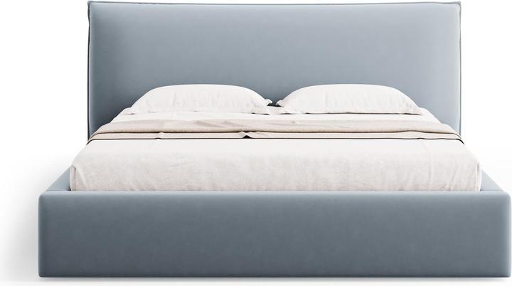 Image du produit Micadoni Lit Coffre en Velours Avec Tête de Lit, "Kaelle", 223x180x111Fabriqué en Europe (140 x 200)