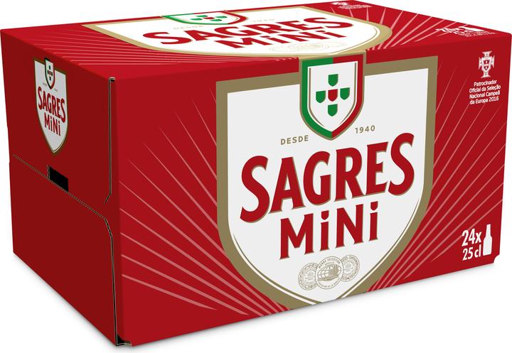Actual product image Sagres Branca Mini (24 x 25 cl)