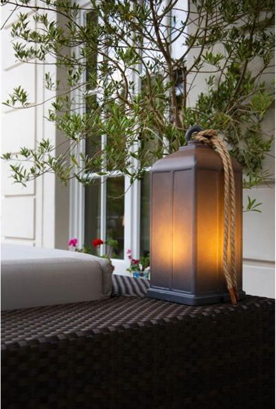 Actual product image 8 seasons design 8 seasons Shining Lantern 45 Solar anthracite (E27, IP44)
