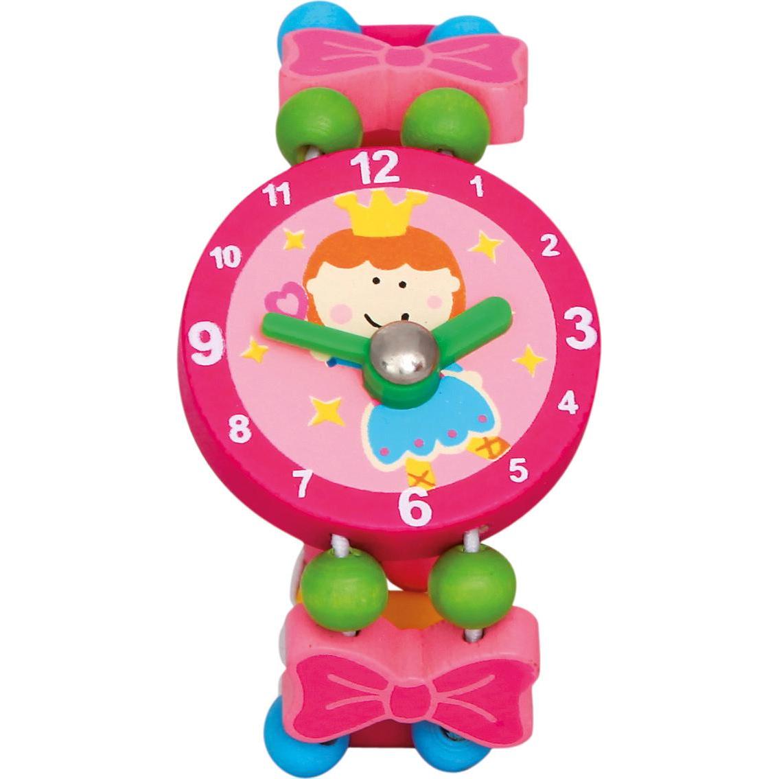 Bino Holzuhr Fee rosa (16743413)