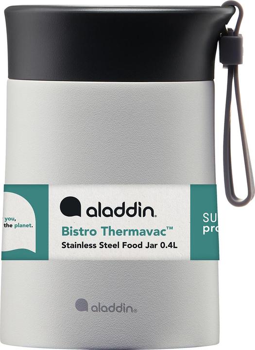 Actual product image Aladdin Bistro Thermavac Stainless Steel Lunchbox 0.4L Stone Grey (0.40 l)