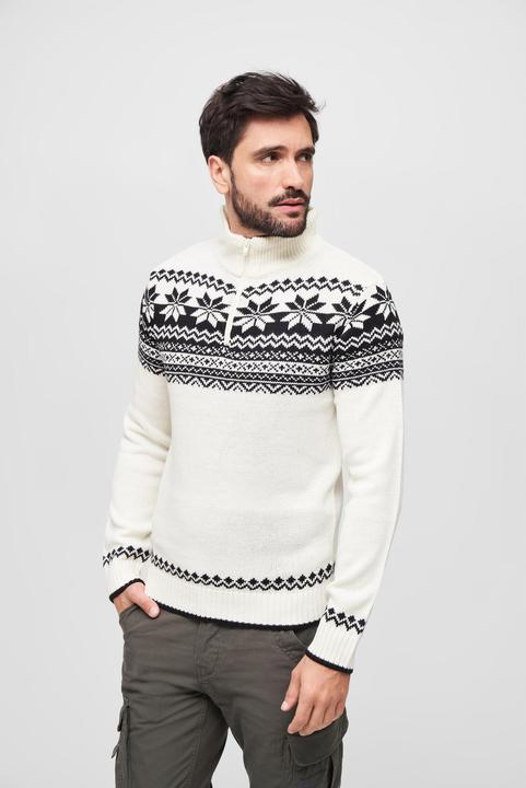 Produktbild Brandit Norwegian Wollpullover Grösse S Farbe Weiss (S)