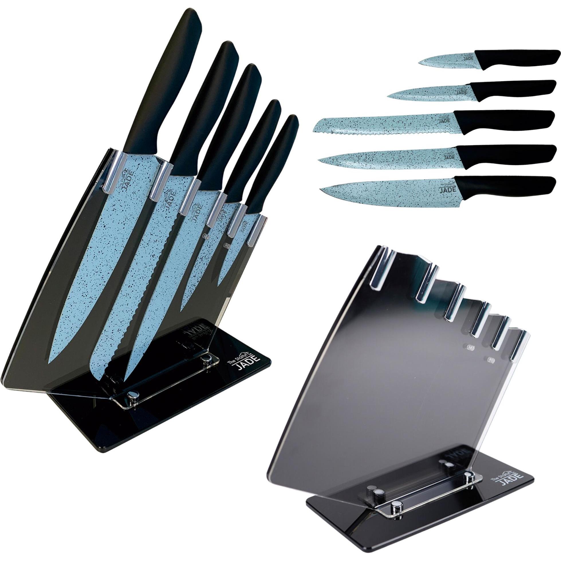 Starlyf Jade Knife Series + Stand, Küchenmesser, Türkis