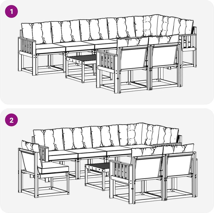Immagine prodotto vidaXL Outdoor-Sofa