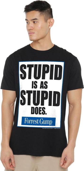 Immagine prodotto Forrest Gump Stupid Is Maglietta Uomo (4XL)