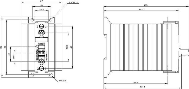 Produktbild Siemens Halbleiterschütz 24-230V 50A