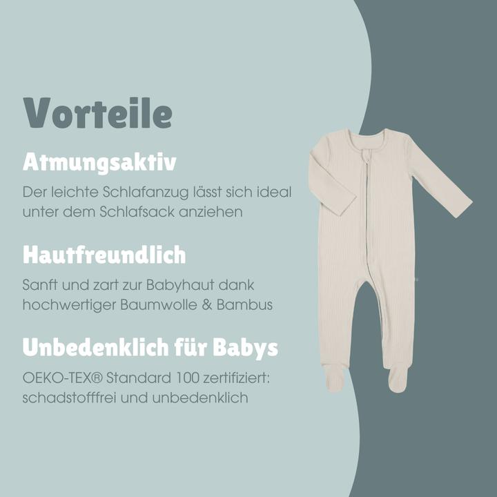 Produktbild Emma & noah Schlafanzug mit Füssen (50, 56)