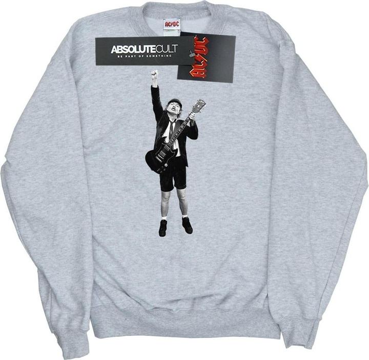 Produktbild AC/DC Angus Young Sweatshirt aus Baumwolle ausgeschnitten (L)