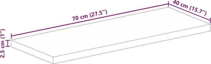 Actual product image vidaXL Tischplatte (70 x 40 cm)