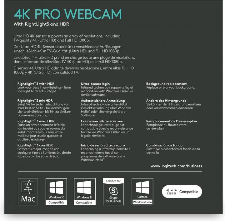Actual product image Logitech Brio (13 Mpx)