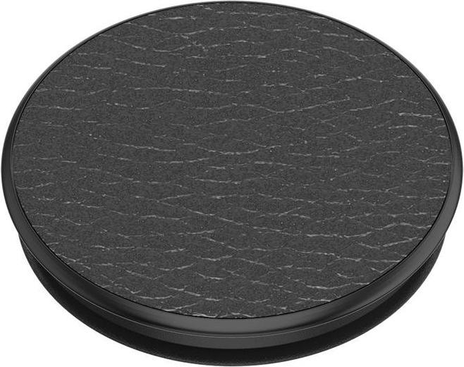 Actual product image PopSockets Pebbled Vegan Leather Black (2nd Gen, interchangeable)