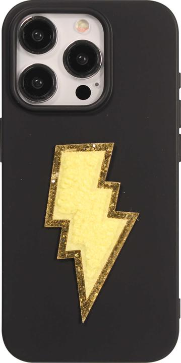 Actual product image PhoneLook Sticker Sticker for mobile/tablet/computer 3D embroidered lightning yellow