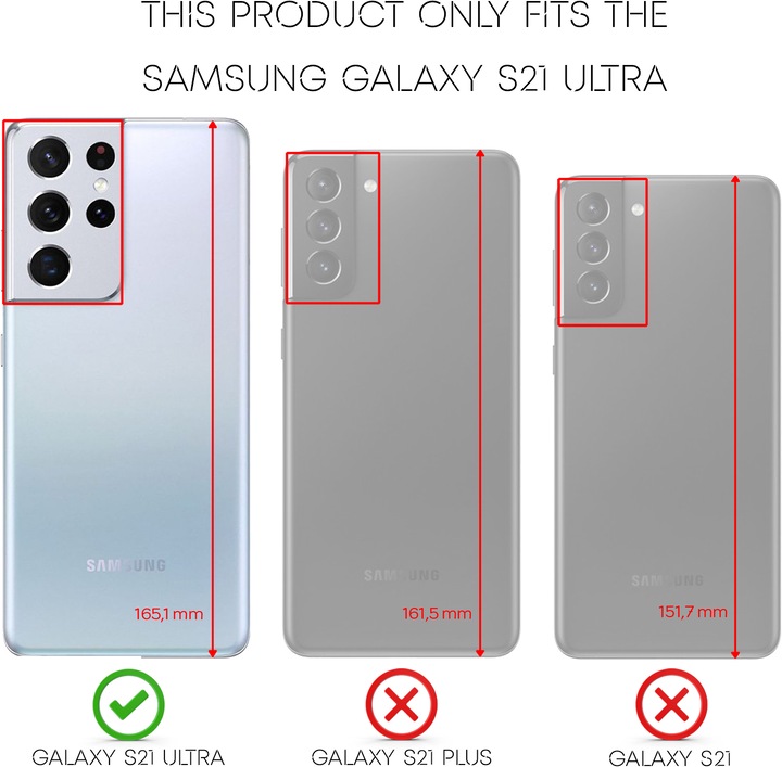 Actual product image Nalia Mobile phone cover (Samsung Galaxy S21 Ultra)