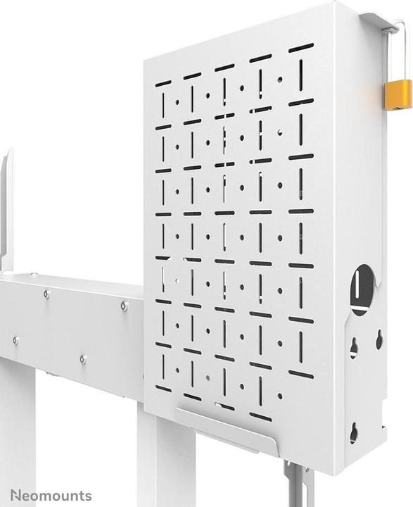 Immagine prodotto Neomounts Supporto da parete motorizzato con scatola di immagazzinaggio da 10 cm Ruote VESA 100x100 fino a (110 kg, 55" - 100")