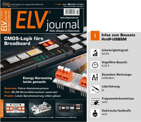 Produktbild ELV Homematic IP Bausatz Schalt-Mess-Aktor (Schaltaktor)