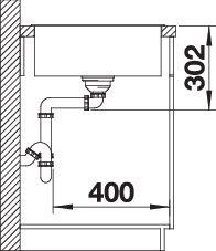 Image du produit Blanco Axia III 5 S (Évier encastré avec égouttoir, 51 cm, 91.50 cm)