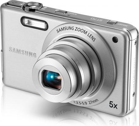 Actual product image Samsung ST70, 14MPixel, 5x WW zoom, HD movies, silver (1/2,3'')