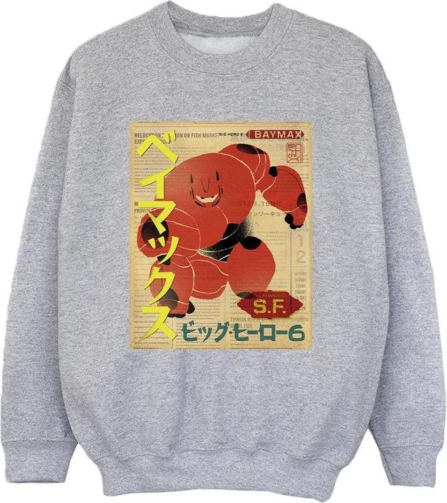 Immagine prodotto Disney Big Hero 6 Baymax Baymax Newspaper Felpa Ragazzi (152, 158)