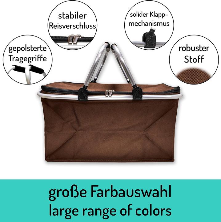 Actual product image e-Best Faltbarer Einkaufskorb mit Tragegriffen (3 Stück á 25L)