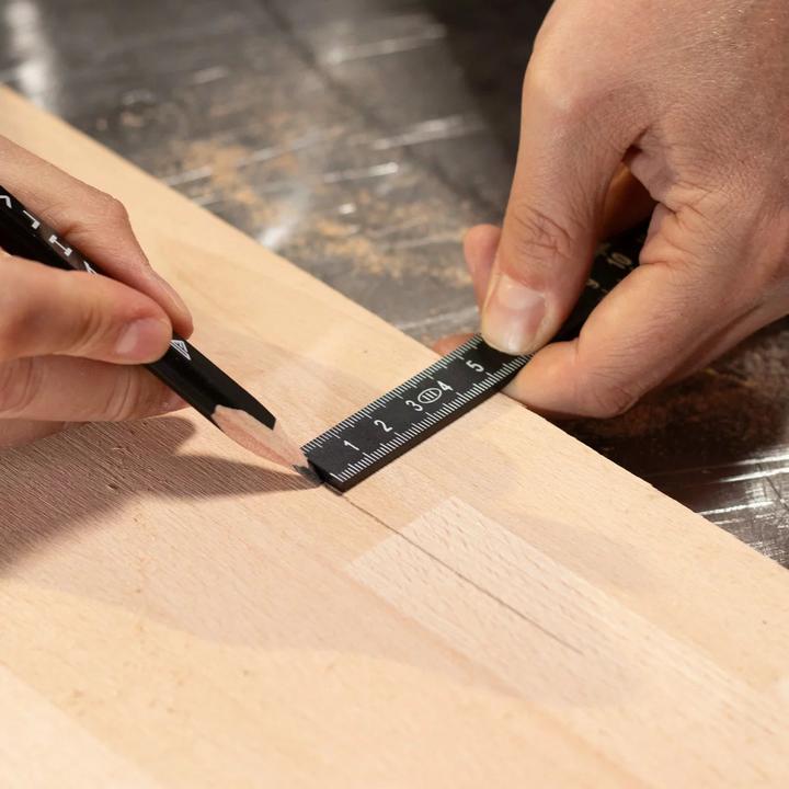 Actual product image Stahlwerk Folding rule 1 meter precise plastic folding rule metric digits