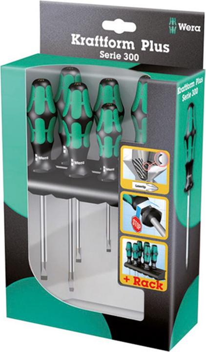 Produktbild Wera 334/6 Rack (Schlitzschrauben, Phillipps-Kreuzschlitz (PH))