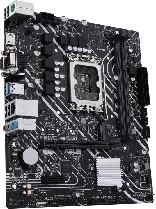Image du produit ASUS PRIME H610M-D D4 (LGA 1700, Intel H610, mATX)