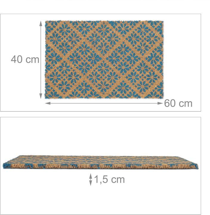 Produktbild Relaxdays Fussmatte (60 x 40 x 1.5 cm)