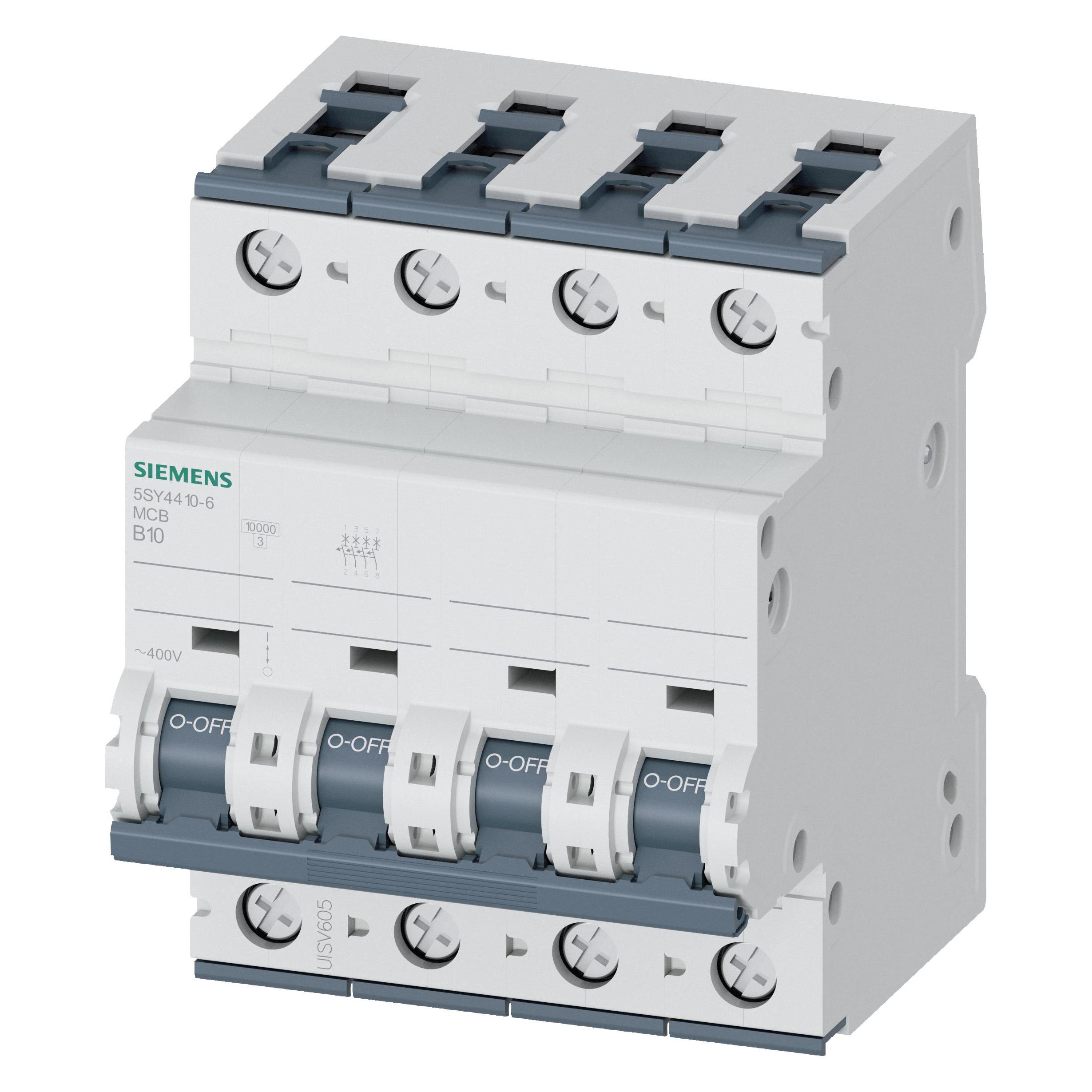 Siemens, Schutzschalter, Circuit breaker 400V 10kA 4P 10A