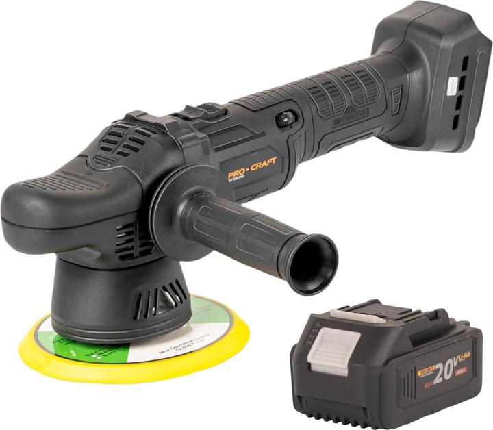 Produktbild Procraft PM20bb Akku Poliermaschine 20 V 150 mm + 1x Akku 4,0 Ah - ohne Ladegerät
